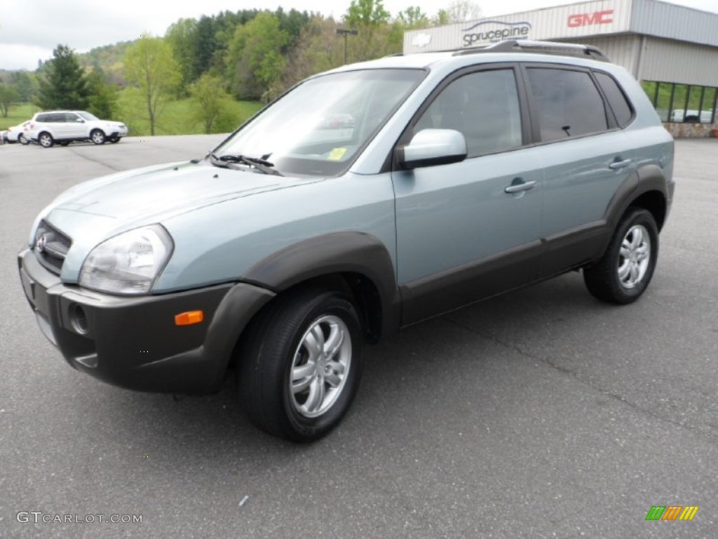 2007 Tucson SE 4WD - Desert Sage Metallic / Gray photo #1