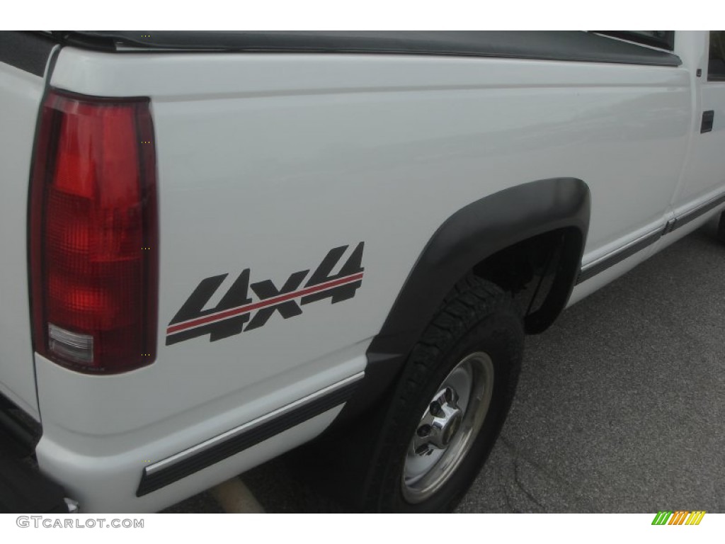 2000 Silverado 3500 LS Crew Cab 4x4 - Summit White / Gray photo #50