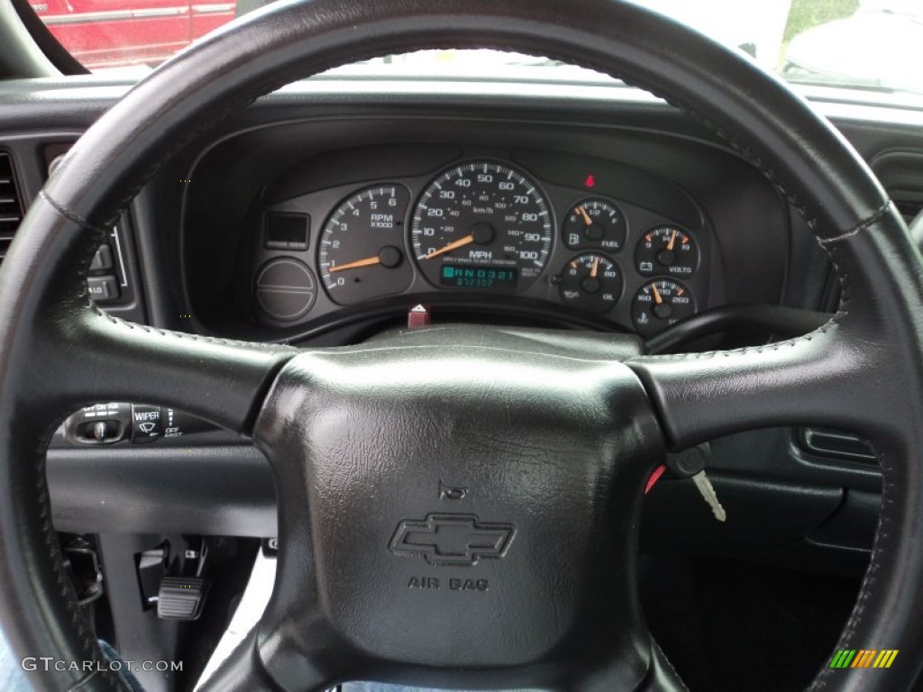 2002 Silverado 1500 LS Regular Cab 4x4 - Medium Charcoal Gray Metallic / Graphite Gray photo #4