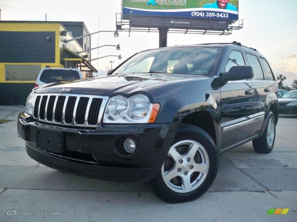 2005 Grand Cherokee Limited 4x4 - Black / Dark Khaki/Light Graystone photo #1