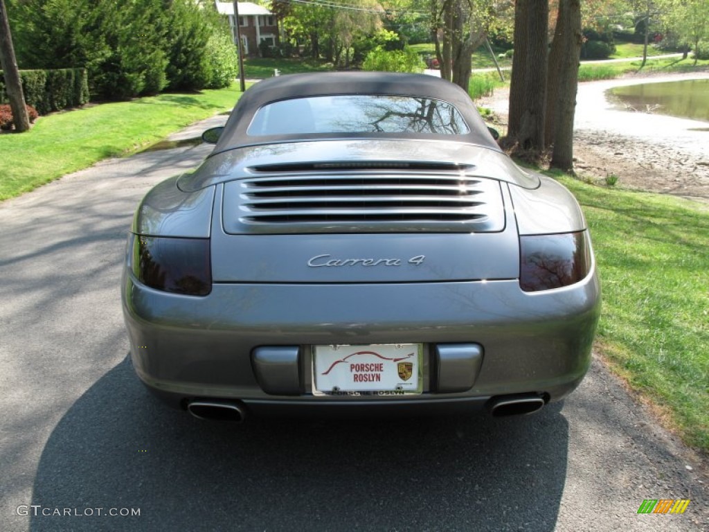 2007 911 Carrera 4 Cabriolet - Meteor Grey Metallic / Black photo #5