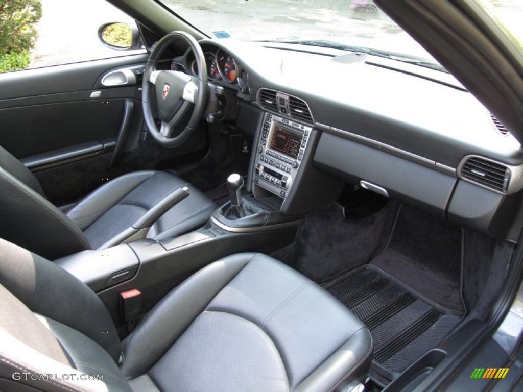 2007 911 Carrera 4 Cabriolet - Meteor Grey Metallic / Black photo #13