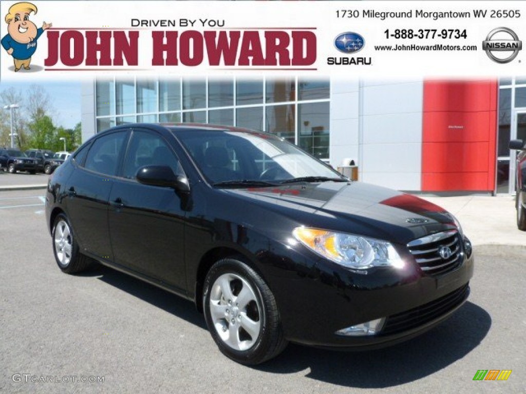 2010 Elantra SE - Ebony Black / Gray photo #1