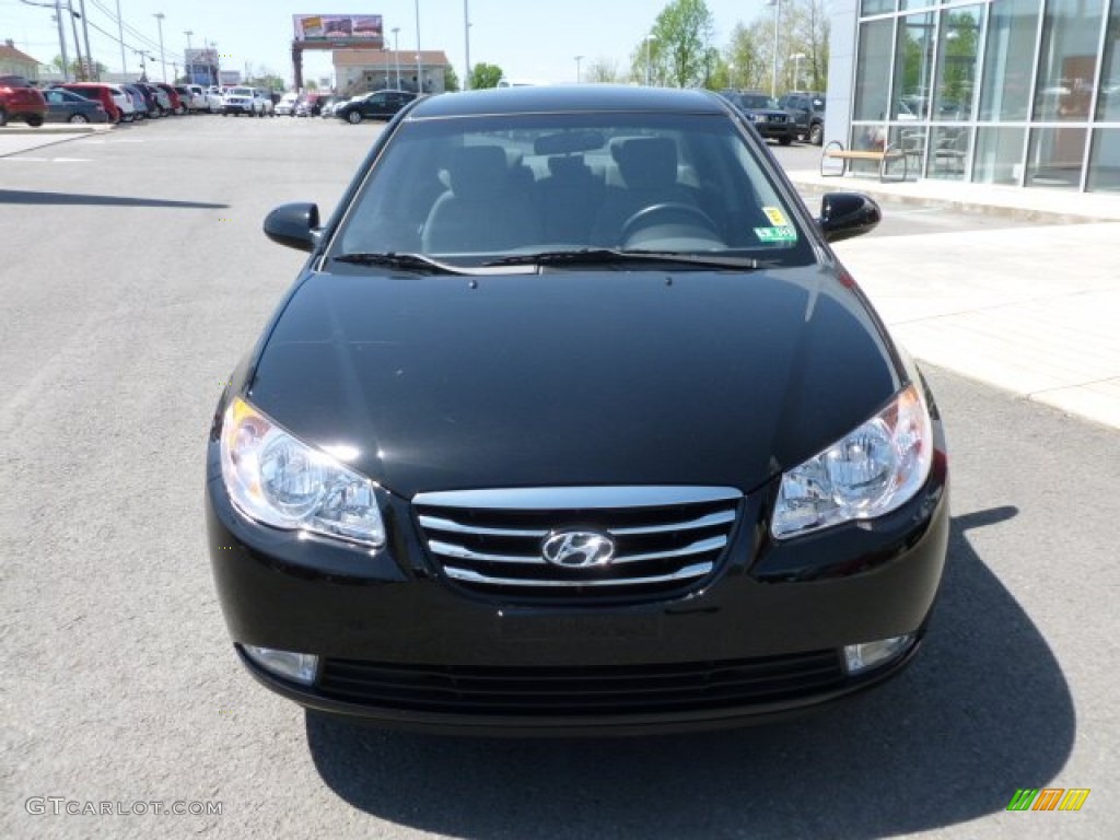 2010 Elantra SE - Ebony Black / Gray photo #2