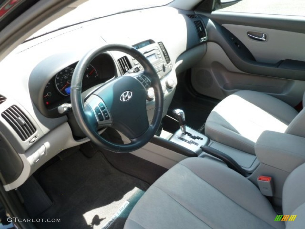 2010 Elantra SE - Ebony Black / Gray photo #6