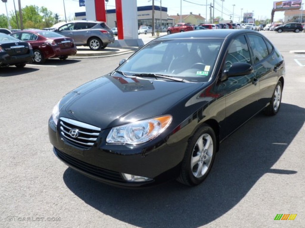 2010 Elantra SE - Ebony Black / Gray photo #7