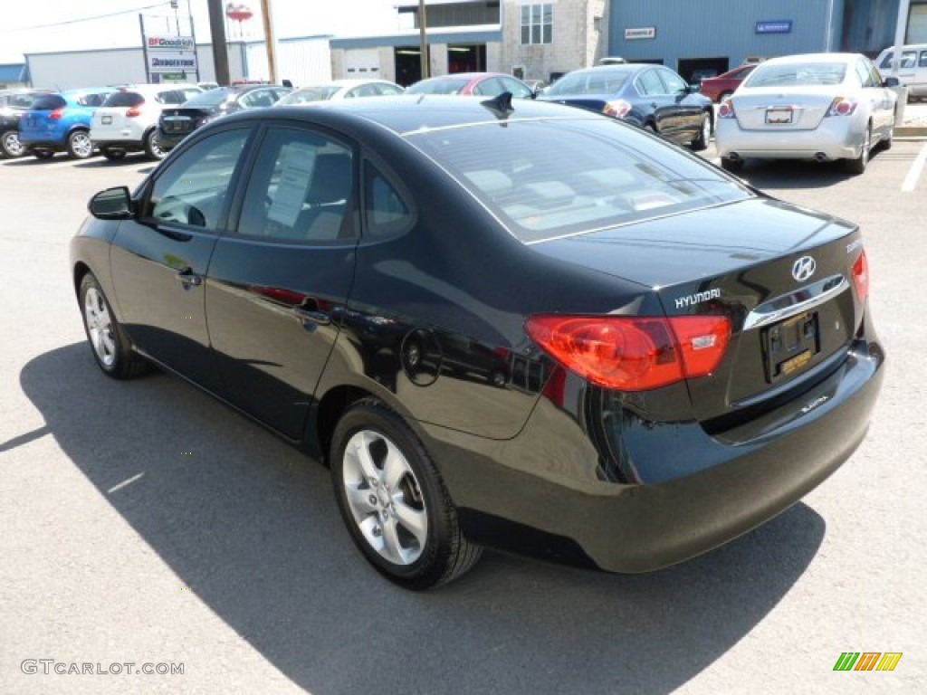 2010 Elantra SE - Ebony Black / Gray photo #9