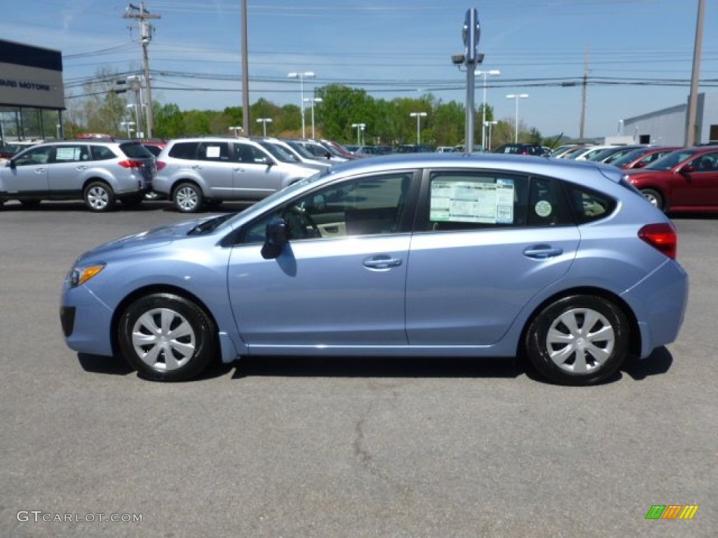 2012 Impreza 2.0i 5 Door - Sky Blue Metallic / Ivory photo #4
