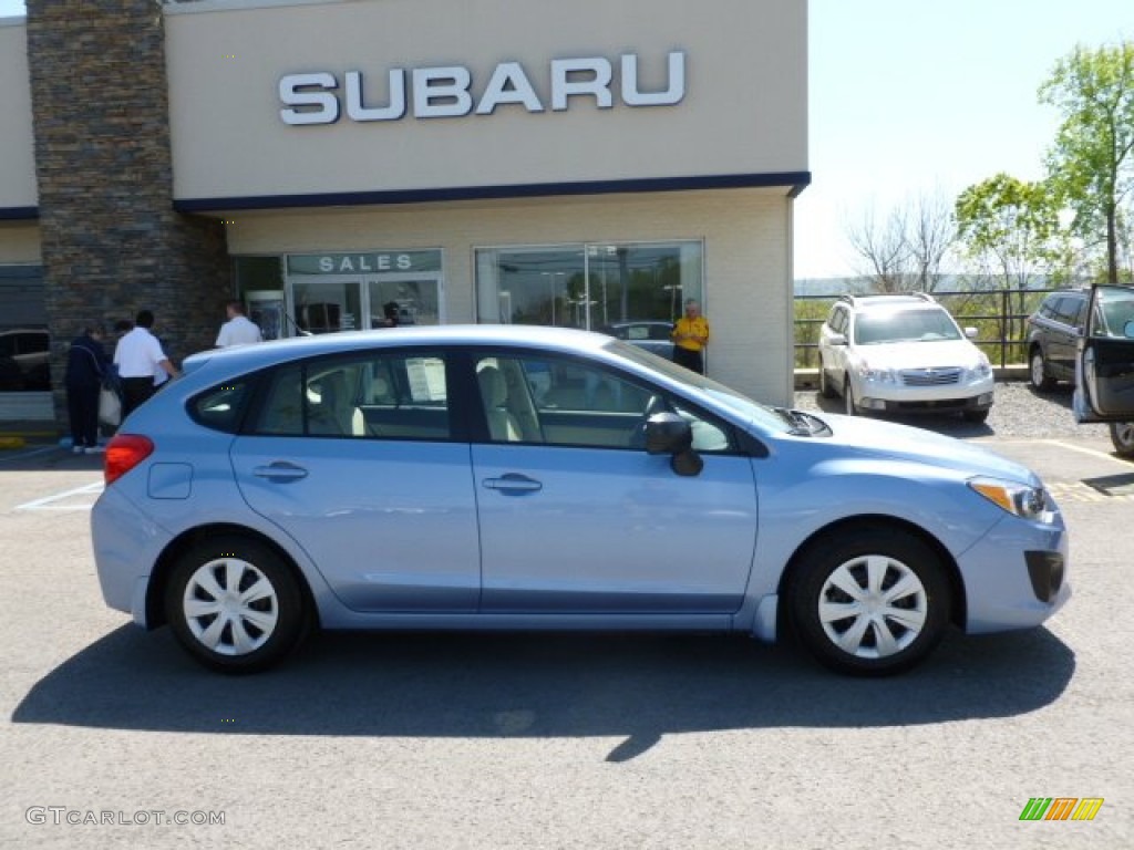 2012 Impreza 2.0i 5 Door - Sky Blue Metallic / Ivory photo #8