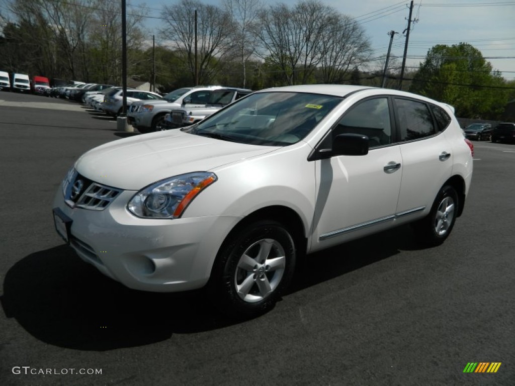2012 Rogue S Special Edition - Pearl White / Gray photo #1