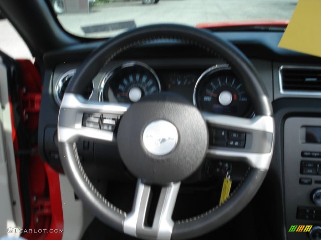 2011 Mustang V6 Convertible - Race Red / Stone photo #17