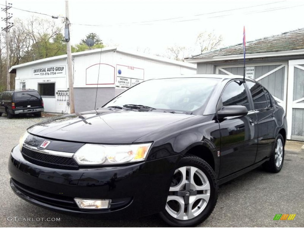 2003 ION 3 Sedan - Black / Gray photo #3