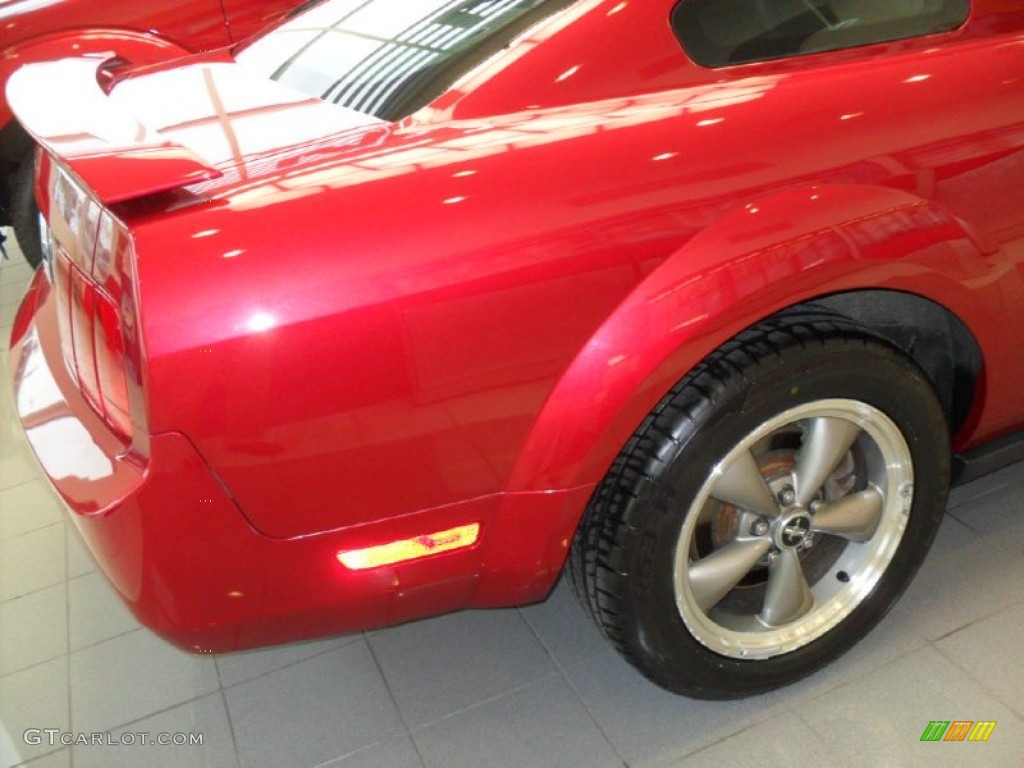 2006 Mustang V6 Premium Coupe - Redfire Metallic / Dark Charcoal photo #6
