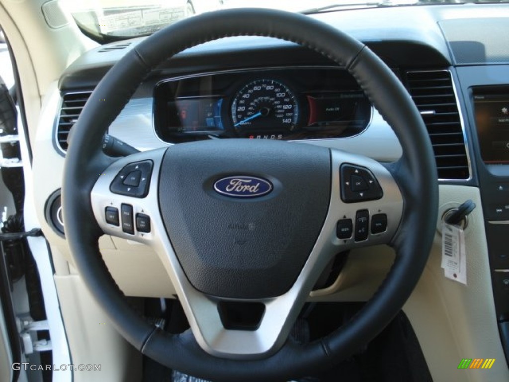 2013 Ford Taurus SEL Dune Steering Wheel Photo #64162336