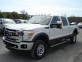 2012 Oxford White Ford F350 Super Duty Lariat Crew Cab 4x4  photo #4