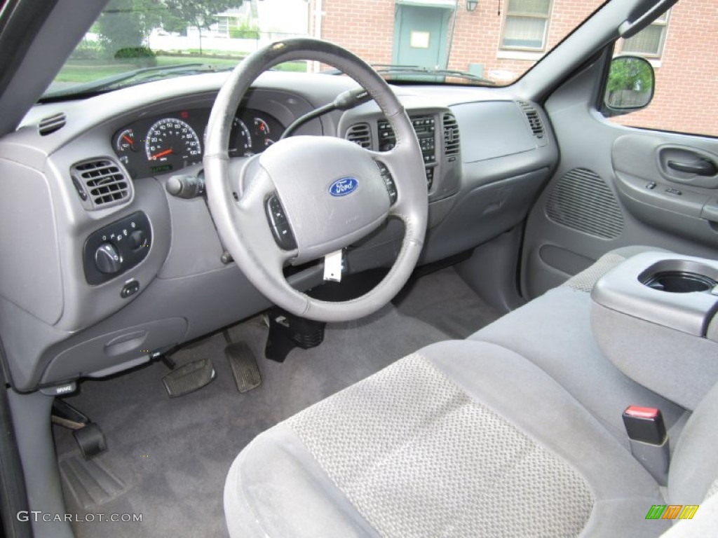 Medium Graphite Grey Interior 2003 Ford F150 FX4 SuperCrew 4x4 Photo #64163947