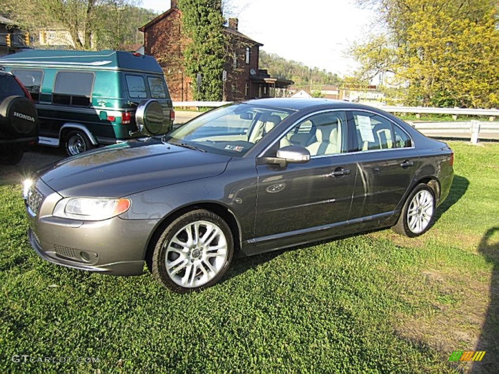 2008 S80 T6 AWD - Titanium Gray Metallic / Sandstone Beige photo #1