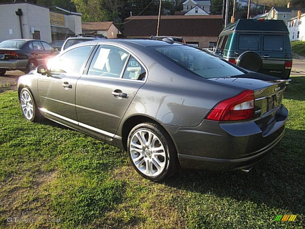2008 S80 T6 AWD - Titanium Gray Metallic / Sandstone Beige photo #3