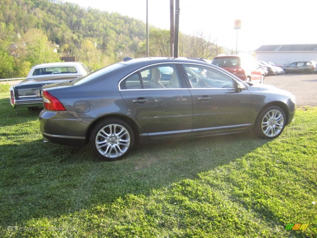 2008 S80 T6 AWD - Titanium Gray Metallic / Sandstone Beige photo #6