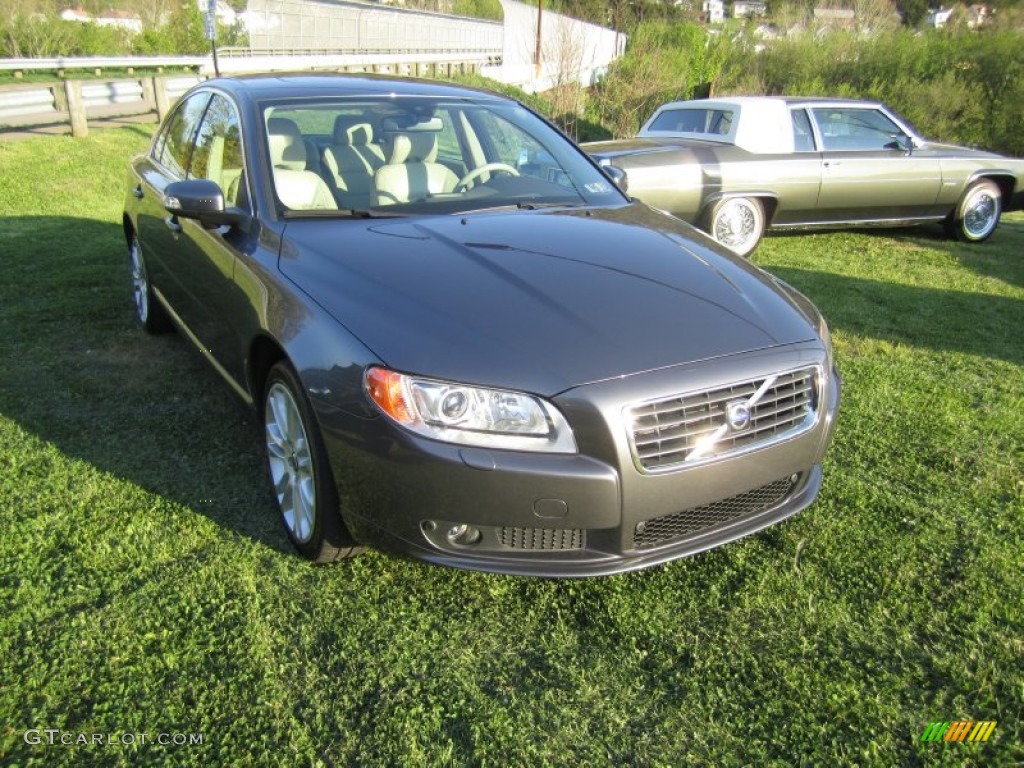 2008 S80 T6 AWD - Titanium Gray Metallic / Sandstone Beige photo #9
