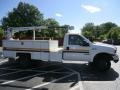 Oxford White 1999 Ford F550 Super Duty XL Regular Cab Stake Truck Exterior