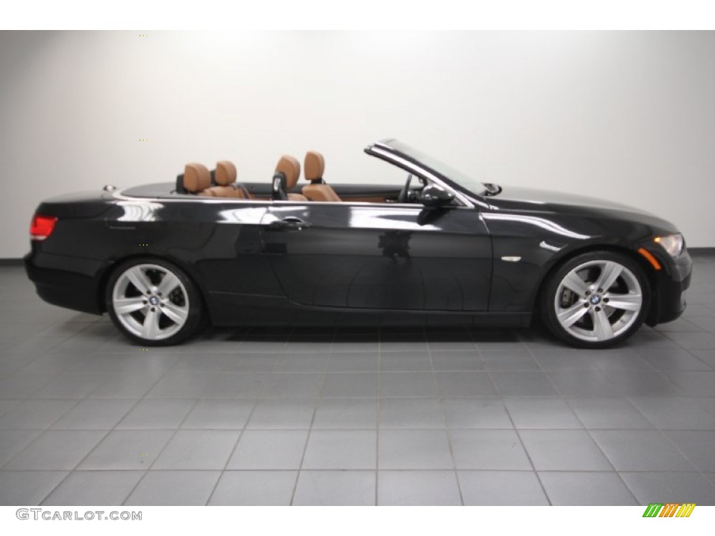 2008 3 Series 335i Convertible - Black Sapphire Metallic / Saddle Brown/Black photo #7