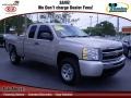 2009 Silver Birch Metallic Chevrolet Silverado 1500 LS Extended Cab  photo #1