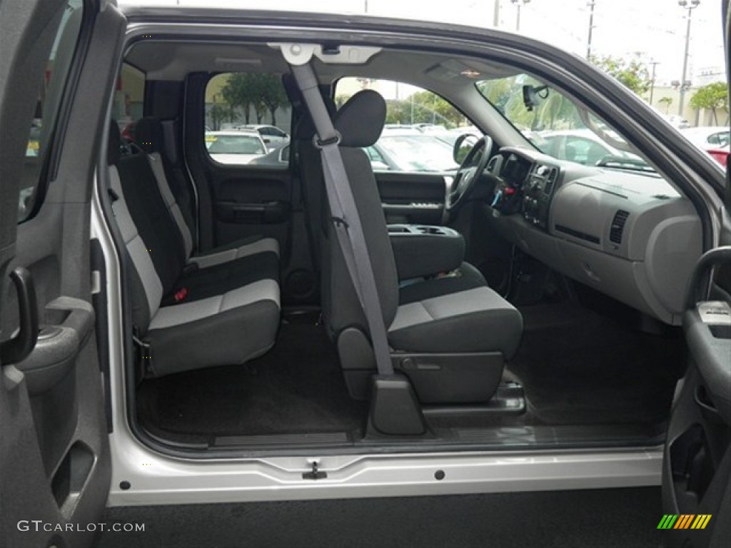 2009 Silverado 1500 LS Extended Cab - Silver Birch Metallic / Dark Titanium photo #14