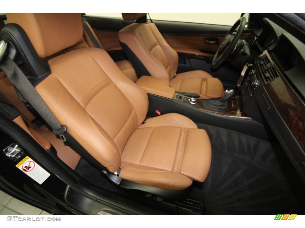 2008 3 Series 335i Convertible - Black Sapphire Metallic / Saddle Brown/Black photo #37