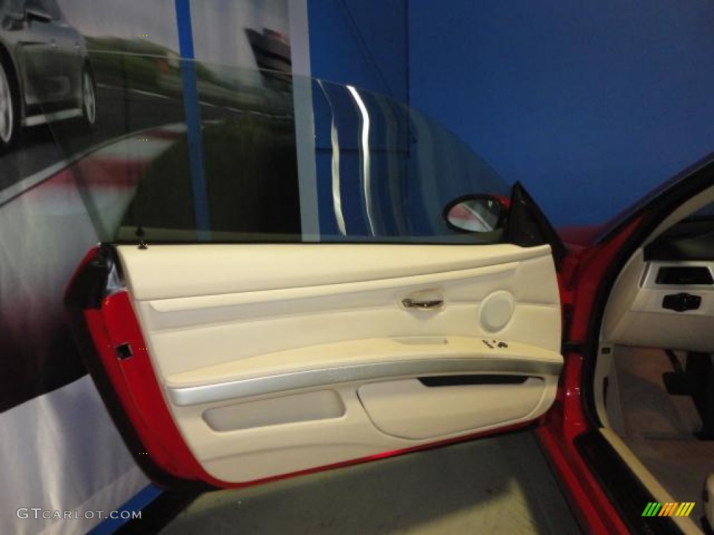 2007 3 Series 328xi Coupe - Crimson Red / Cream Beige Dakota Leather photo #12