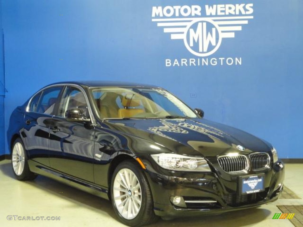 2011 3 Series 335i xDrive Sedan - Black Sapphire Metallic / Saddle Brown Dakota Leather photo #1