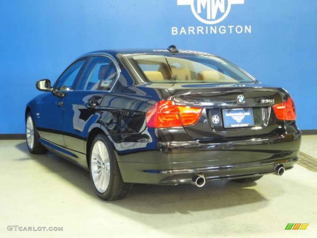 2011 3 Series 335i xDrive Sedan - Black Sapphire Metallic / Saddle Brown Dakota Leather photo #6