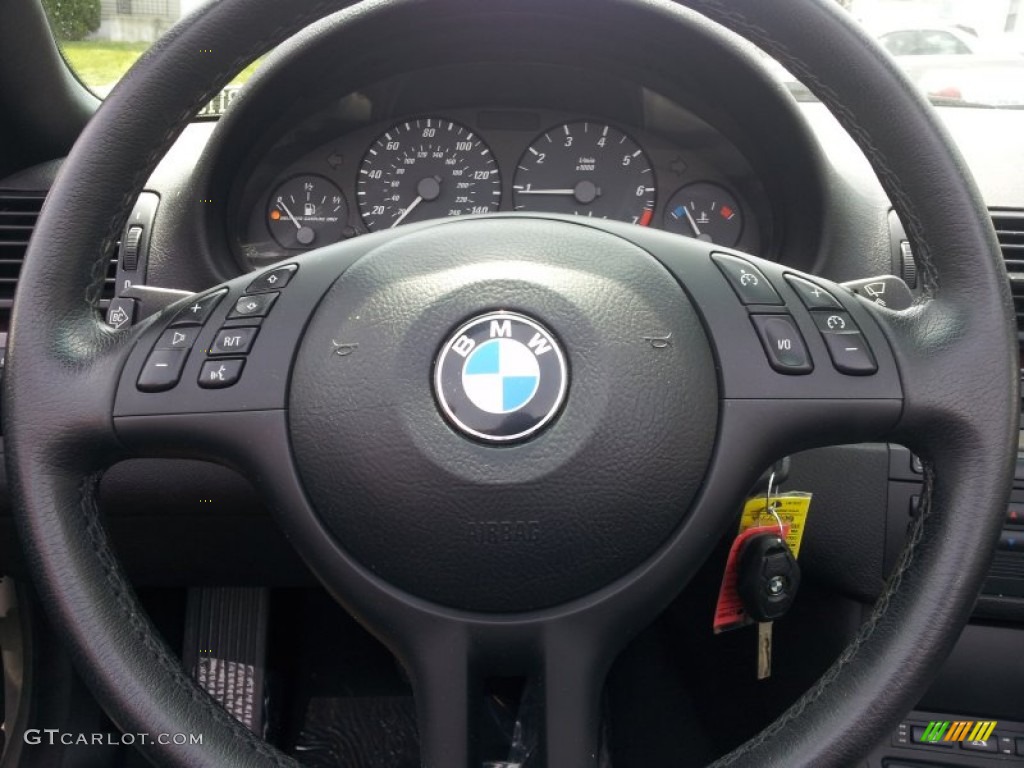 2004 3 Series 325i Convertible - Titanium Silver Metallic / Black photo #11
