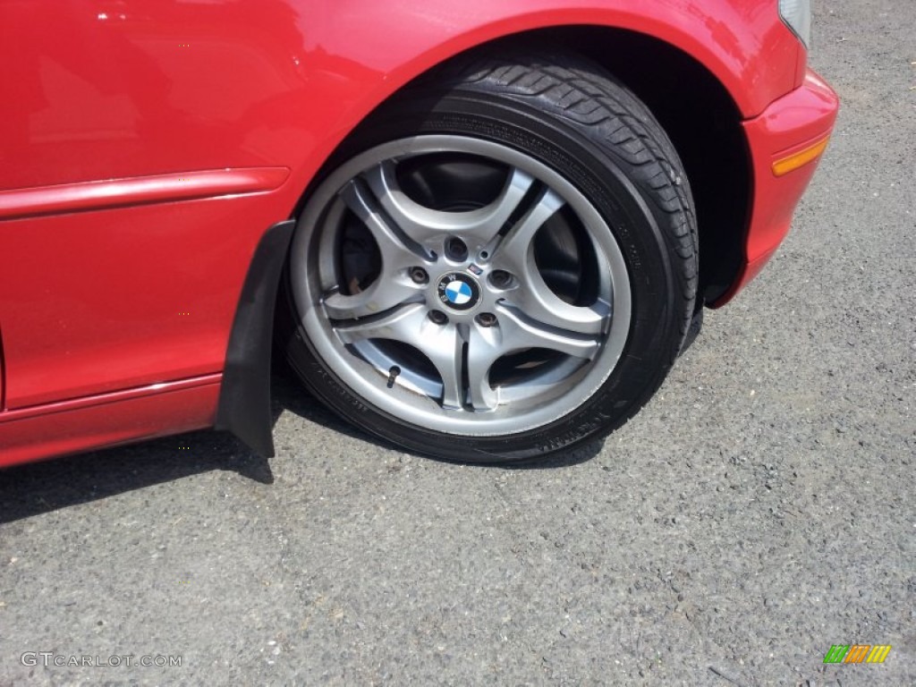 2004 3 Series 330i Coupe - Electric Red / Black photo #5