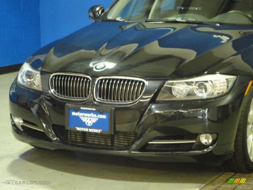 2009 3 Series 335xi Sedan - Jet Black / Black photo #3