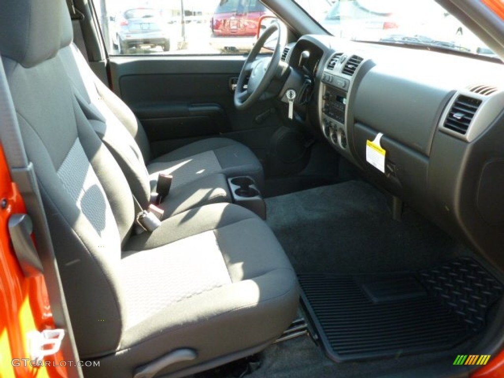 2012 Canyon Work Truck Extended Cab 4x4 - Red Orange Metallic / Ebony photo #10
