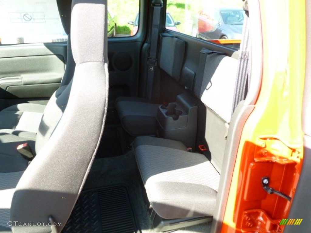 2012 Canyon Work Truck Extended Cab 4x4 - Red Orange Metallic / Ebony photo #14