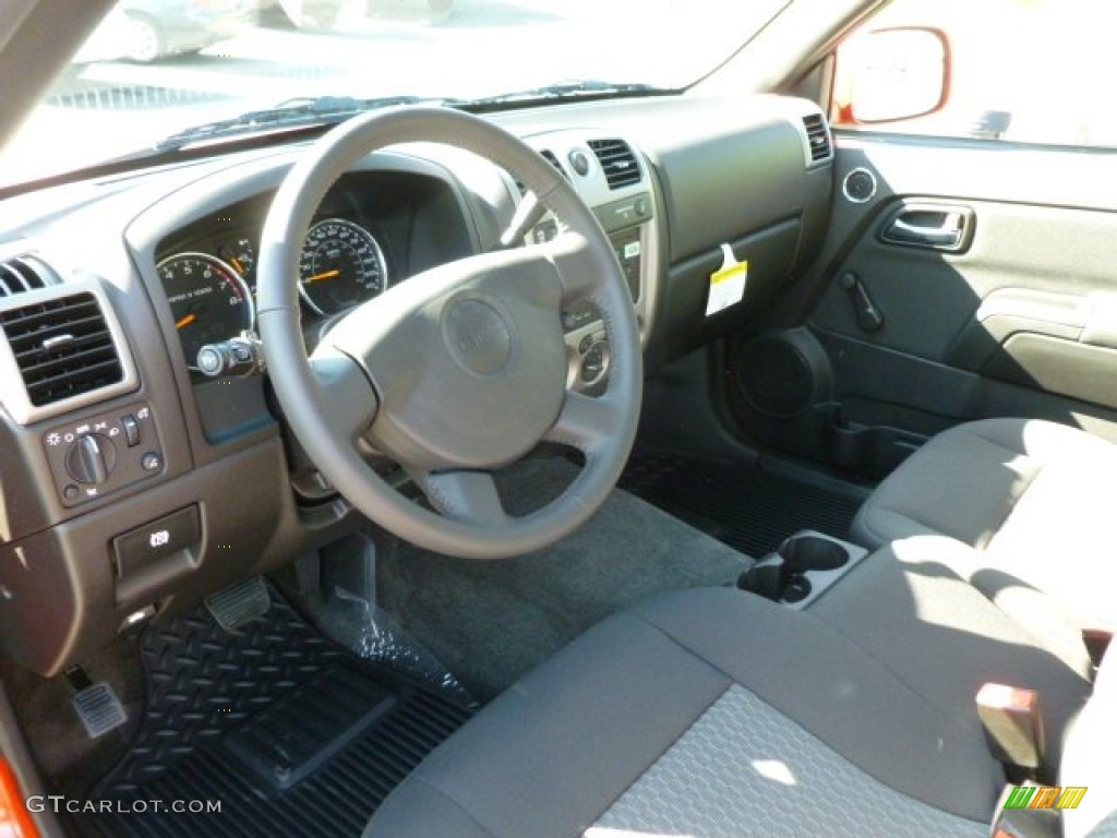 2012 Canyon Work Truck Extended Cab 4x4 - Red Orange Metallic / Ebony photo #17
