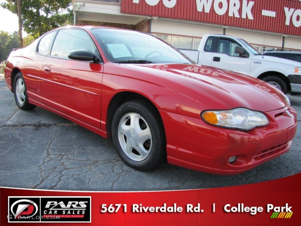 2002 Monte Carlo SS - Bright Red / Ebony photo #4