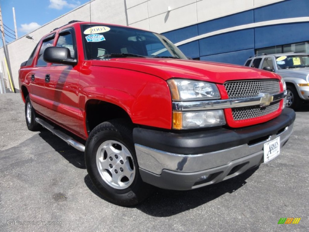 2004 Avalanche 1500 4x4 - Victory Red / Dark Charcoal photo #1