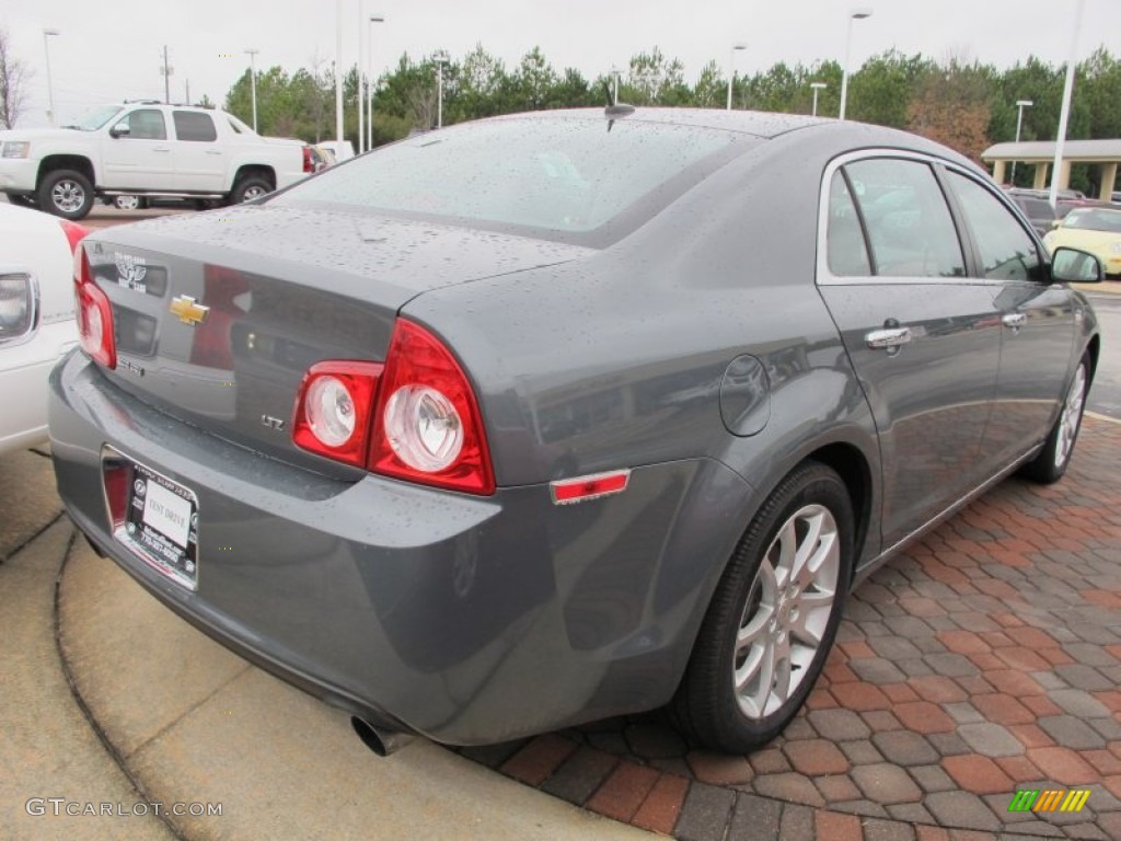 2008 Malibu LTZ Sedan - Dark Gray Metallic / Ebony/Brick Red photo #2