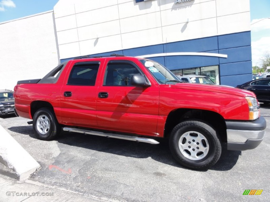 2004 Avalanche 1500 4x4 - Victory Red / Dark Charcoal photo #6