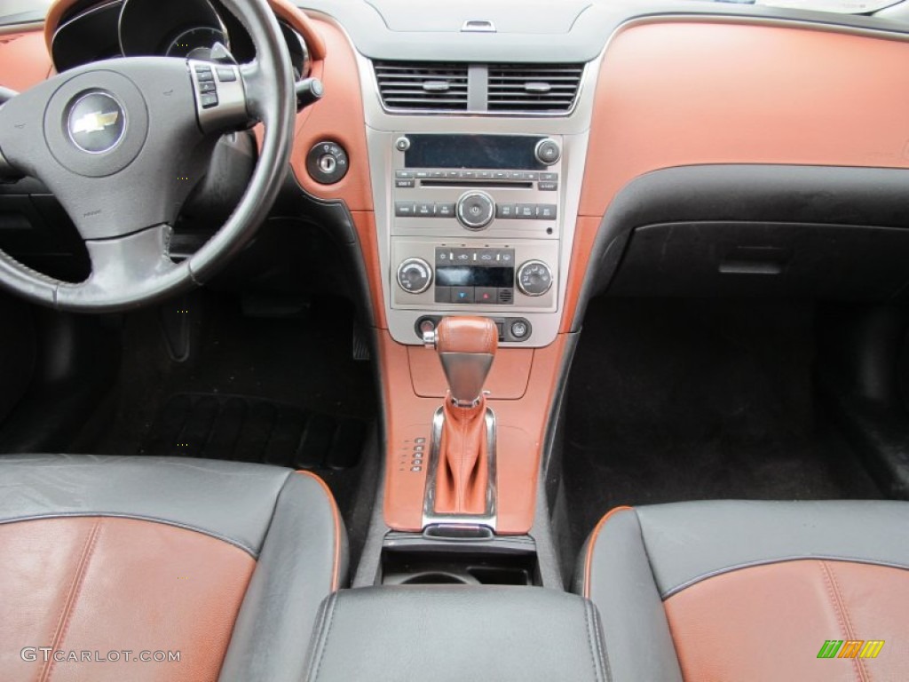 2008 Malibu LTZ Sedan - Dark Gray Metallic / Ebony/Brick Red photo #10