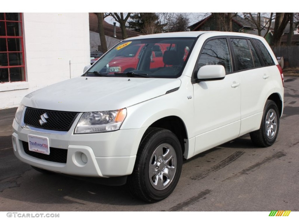 2008 Grand Vitara 4x4 - White Water Pearl / Black photo #1