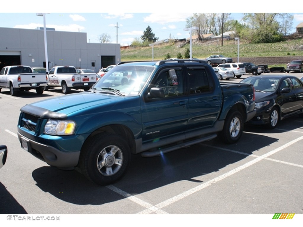 2001 Explorer Sport Trac 4x4 - Island Blue Metallic / Medium Prairie Tan photo #4