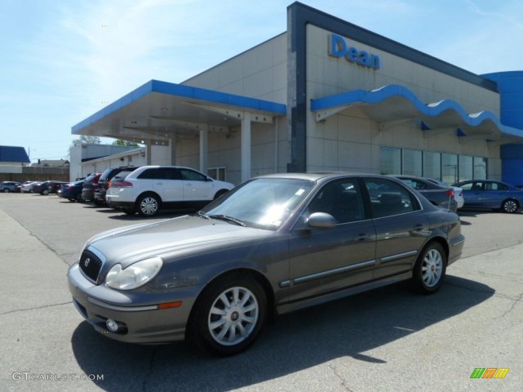 2002 Sonata GLS V6 - Slate Gray / Black photo #1