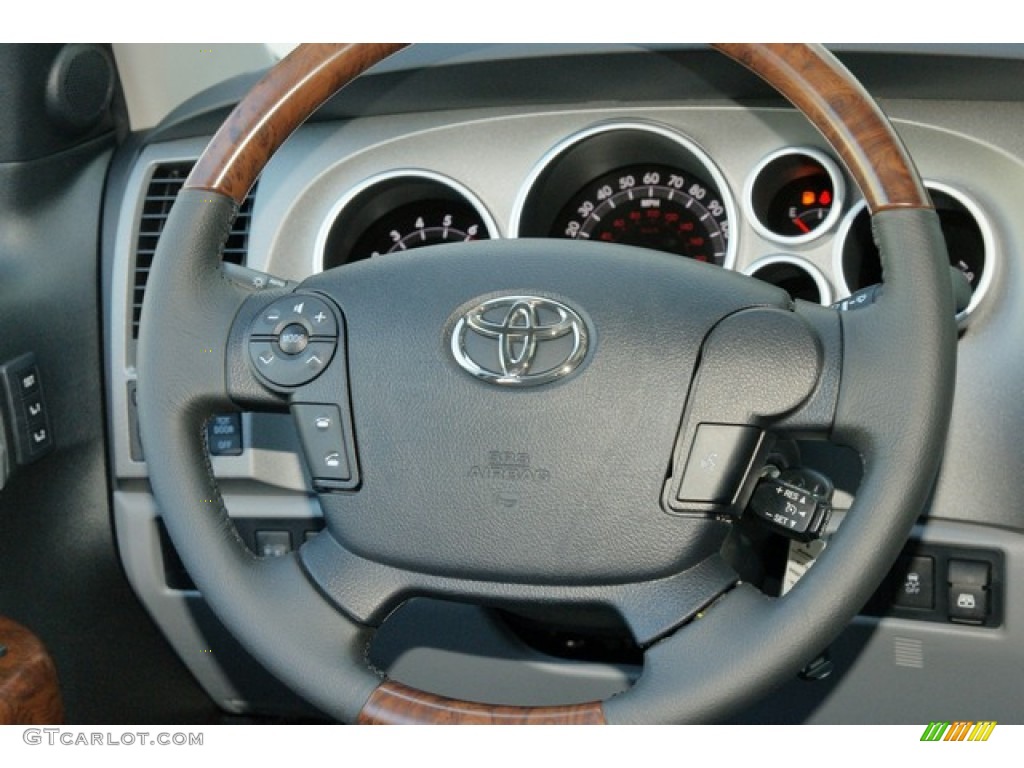 2012 Tundra Platinum CrewMax 4x4 - Black / Graphite photo #11