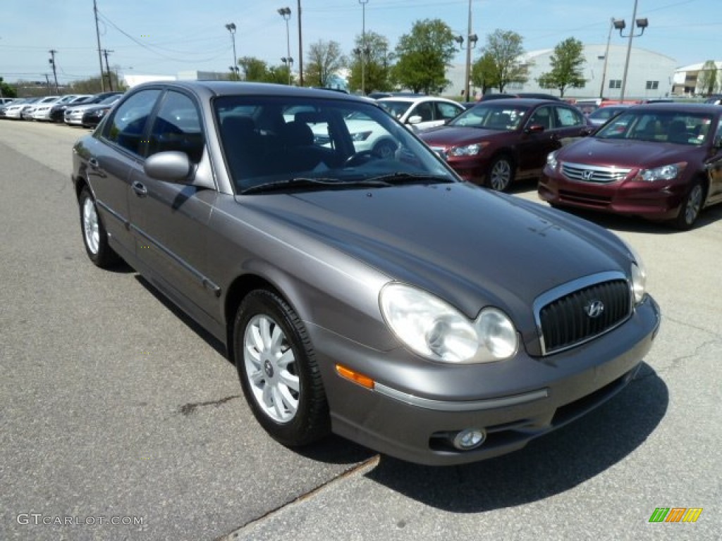 2002 Sonata GLS V6 - Slate Gray / Black photo #7