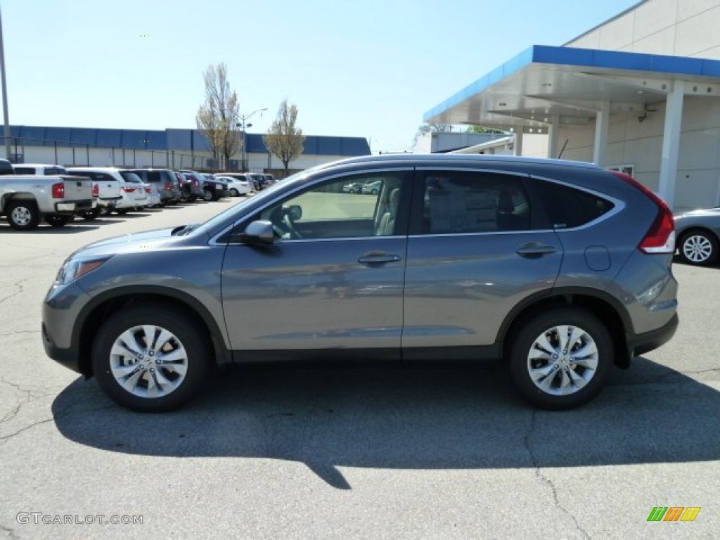 2012 CR-V EX-L 4WD - Polished Metal Metallic / Gray photo #2