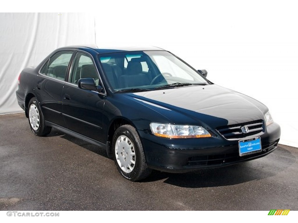 2002 Accord LX Sedan - Nighthawk Black Pearl / Quartz Gray photo #6